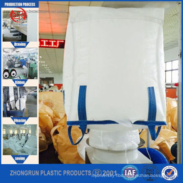 1 cubic meter big bag , 1 ton cement bag , Hebei manufacture plastic bag big size